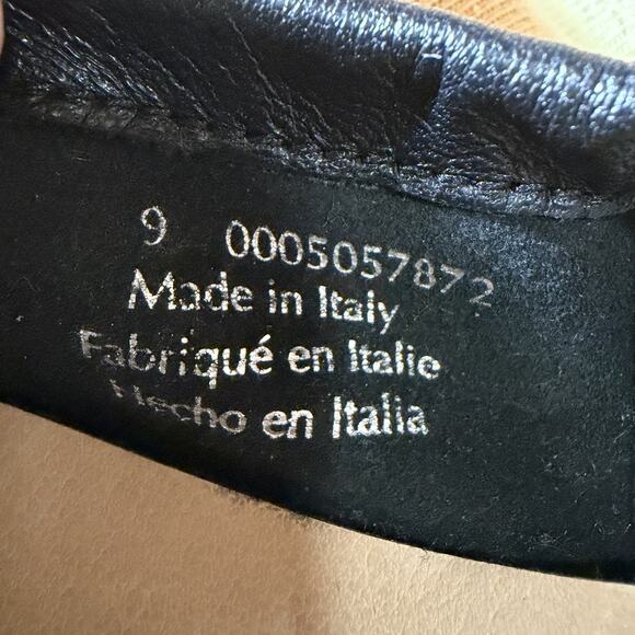 Free People Women’s Gemini Ballet Flats Black Leather Toe Charms Italy Size 9 - Picture 14 of 14